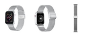 Posh Tech Unisex Stainless Steel Silver-Tone Loop Band for Apple Watch, 42mm